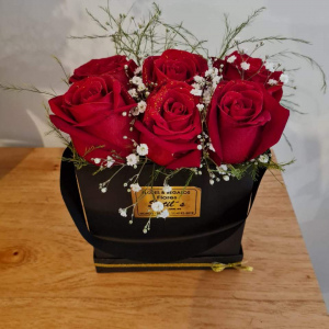 Bag box x 6 rosas