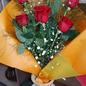 ramo de 6 rosas